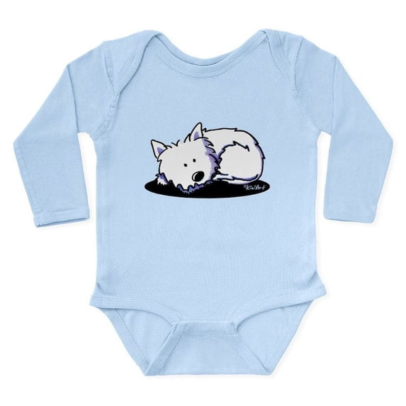CafePress - Nap Time Westie Long Sleeve Infant Bodysuit - Long Sleeve Cotton Baby Bodysuit