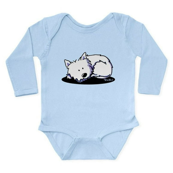 CafePress - Nap Time Westie Long Sleeve Infant Bodysuit - Long Sleeve Cotton Baby Bodysuit
