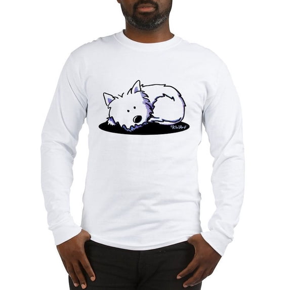 CafePress - Nap Time Westie Long Sleeve T Shirt - Unisex Cotton Long Sleeve T-Shirt