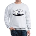 thumbnail image 1 of CafePress - Nap Time Westie Sweatshirt - Crew Neck Sweatshirt, 1 of 4