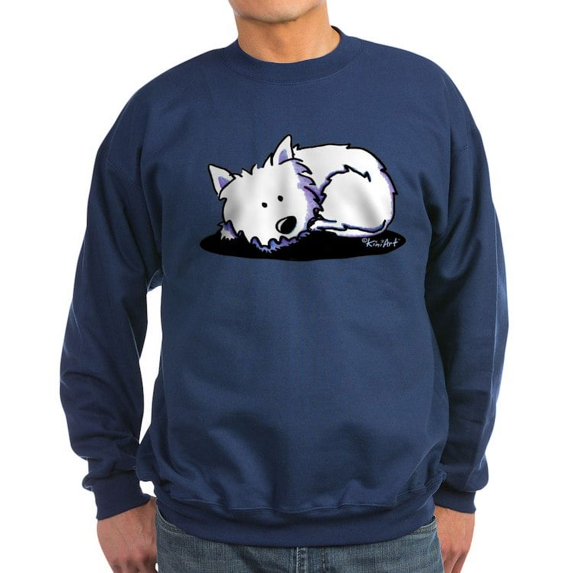 CafePress - Nap Time Westie Sweatshirt (Dark) - Classic Crew Neck Sweatshirt