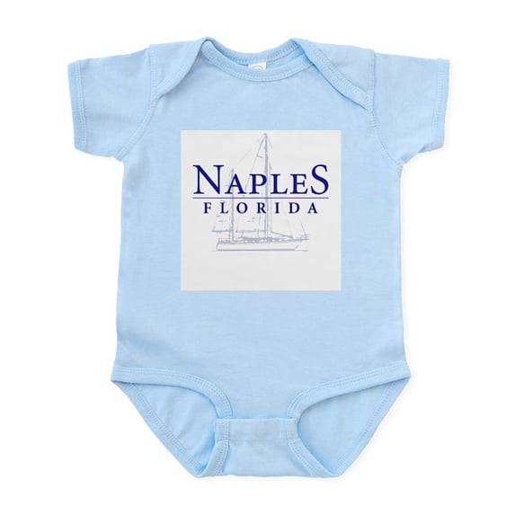 CafePress - Naples Sailboat Infant Bodysuit - Baby Light Bodysuit, Size Newborn - 24 Months
