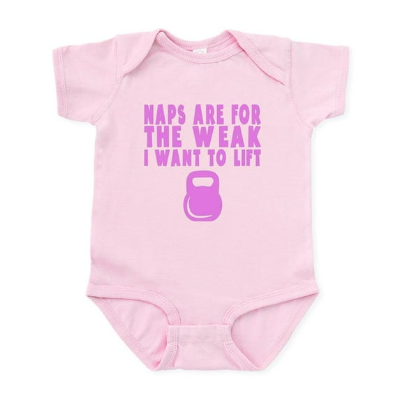 CafePress - Naps Are For The Weak Body Suit - Baby Light Bodysuit, Size Newborn - 24 Months