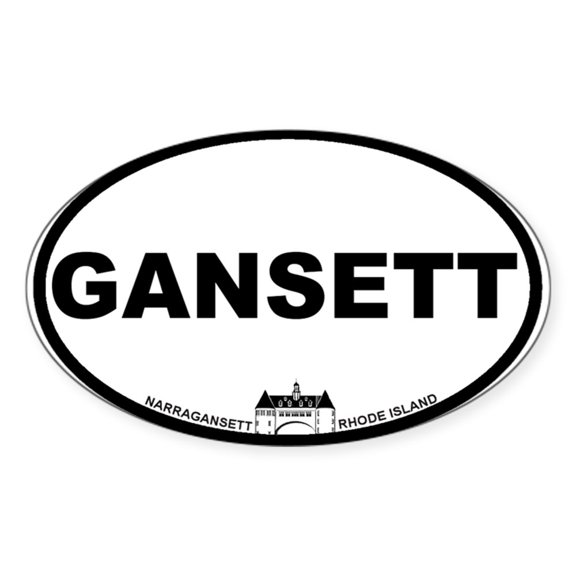CafePress - Narragansett RI Oval Design - Sticker (Oval)