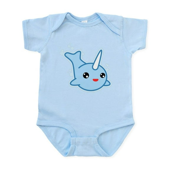 CafePress - Narwhal Kawaii Infant Bodysuit - Baby Light Bodysuit, Size Newborn - 24 Months