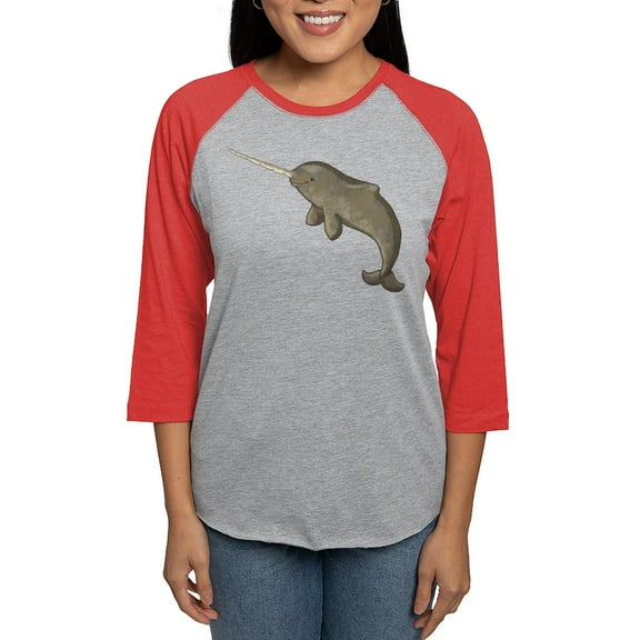 CafePress - Narwhal Long Sleeve T Shirt - Womens Baseball Tee