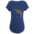 thumbnail image 1 of CafePress - Narwhal Maternity T Shirt - Maternity Dark T-Shirt, 1 of 3