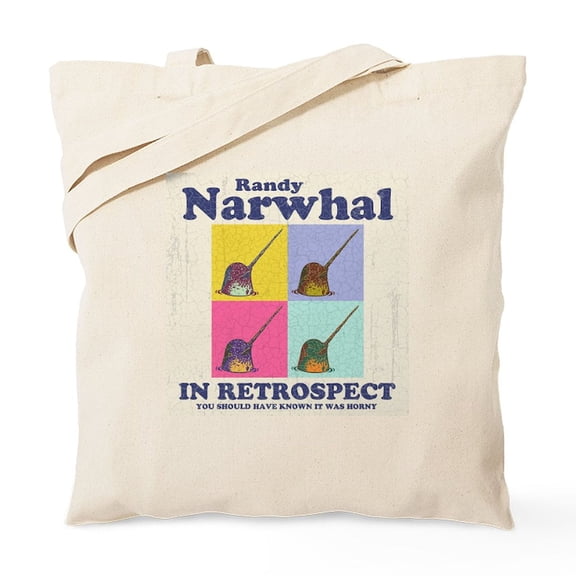 CafePress - Narwhal Randy PLLO Tote Bag - Unisex Canvas Tote Bag, Beige, 1-Piece