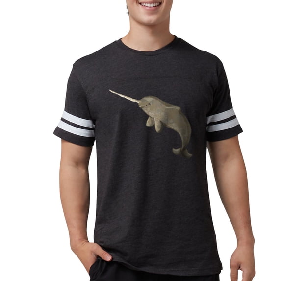 CafePress - Narwhal T Shirt - Mens Football Shirt