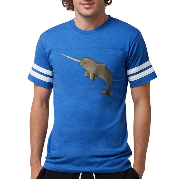 CafePress - Narwhal T Shirt - Mens Football Shirt