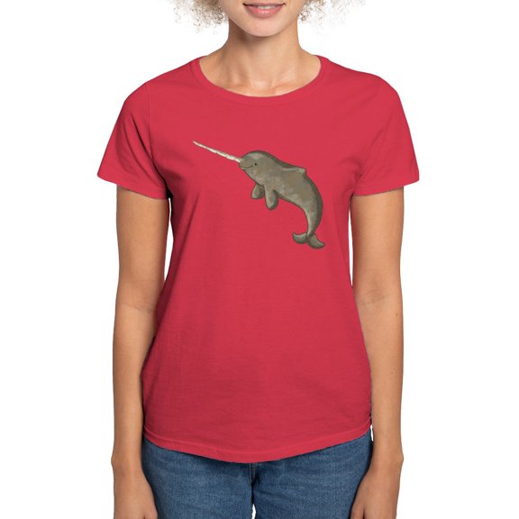 CafePress - Narwhal T Shirt - Women's Traditional Fit Dark T-Shirt