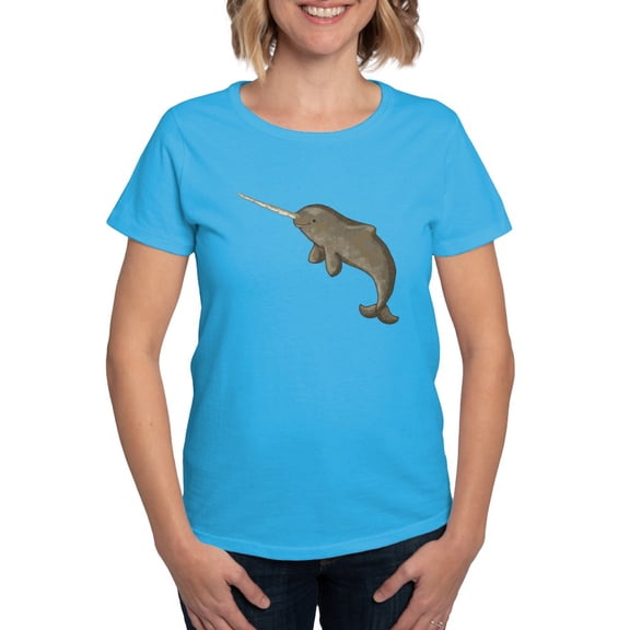 CafePress - Narwhal T Shirt - Women's Traditional Fit Dark T-Shirt