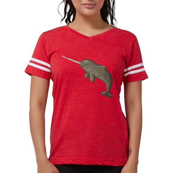 CafePress - Narwhal T Shirt - Womens Football Shirt