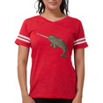 thumbnail image 1 of CafePress - Narwhal T Shirt - Womens Football Shirt, 1 of 4