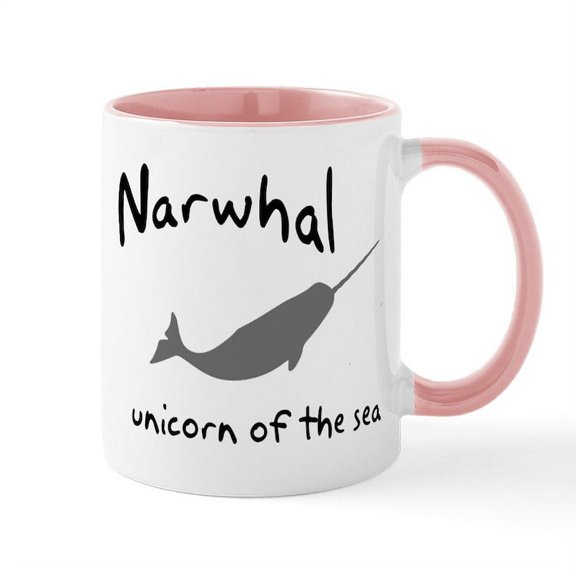 CafePress - Narwhal Unicorn Of The Sea Mug - 11 oz Ceramic Mug - Novelty Coffee Tea Cup