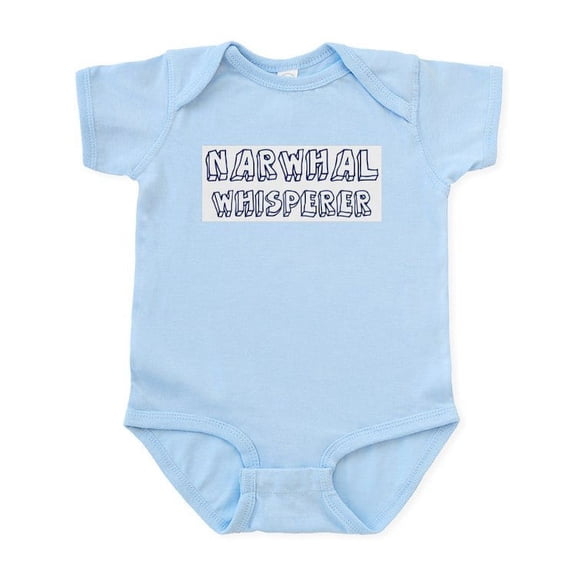 CafePress - Narwhal Whisperer Infant Bodysuit - Baby Light Bodysuit, Size Newborn - 24 Months