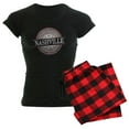 thumbnail image 1 of CafePress - Nashville Music City CIR BLK Pajamas - Women's Dark Pajamas, 1 of 4