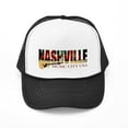 thumbnail image 1 of CafePress - Nashville Music City USA - Adjustable Unisex Printed Trucker Hat with Mesh Back, 1 of 8