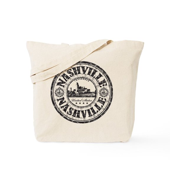 CafePress - Nashville Stamp Tote Bag - Unisex Canvas Tote Bag, Beige, 1-Piece