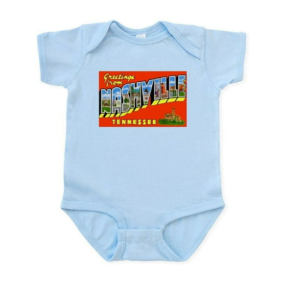 CafePress - Nashville Tennessee Greetings Infant Bodysuit - Baby Light Bodysuit, Size Newborn - 24 Months