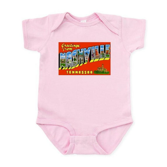 CafePress - Nashville Tennessee Greetings Infant Bodysuit - Baby Light Bodysuit, Size Newborn - 24 Months