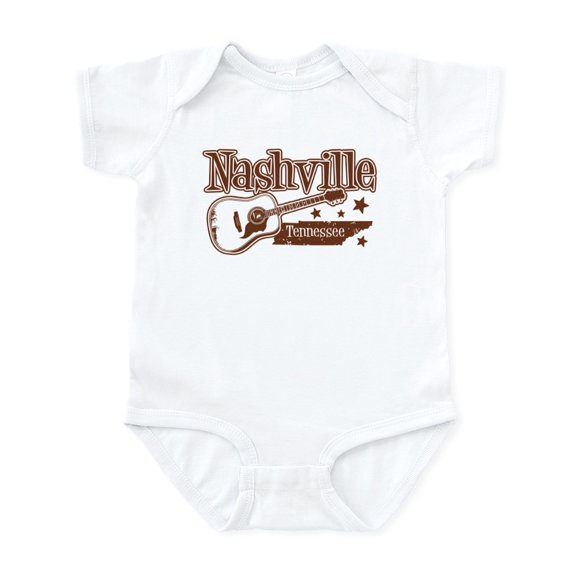 CafePress - Nashville Tennessee Infant Bodysuit - Baby Light Bodysuit, Size Newborn - 24 Months