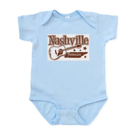 CafePress - Nashville Tennessee Infant Bodysuit - Baby Light Bodysuit, Size Newborn - 24 Months