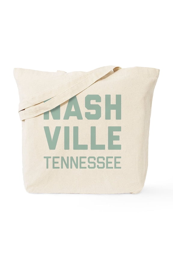 - Nashville Tennessee Tote Bag - Unisex Canvas Tote Bag, Beige, 1-Piece