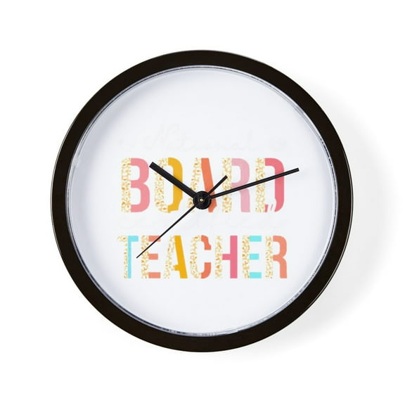 CafePress - National Board Certified Teacher - 10" Quartz Analog Battery-Powered Modern Wall Clock, Unique