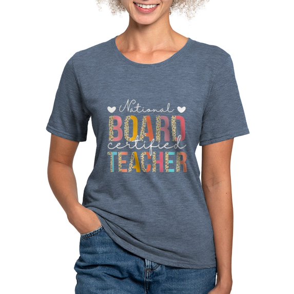 CafePress - National Board Certified Teacher Women's Deluxe T Shirt - Womens Tri-blend T-Shirt