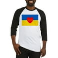 thumbnail image 1 of CafePress - National Flag Of ??????? / Ukraine Baseball Jersey - Cotton Baseball Jersey, 3/4 Raglan Sleeve Shirt, 1 of 4