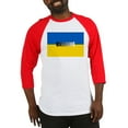 thumbnail image 1 of CafePress - National Flag Of ??????? / Ukraine Baseball Jersey - Cotton Baseball Jersey, 3/4 Raglan Sleeve Shirt, 1 of 4