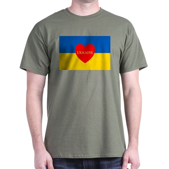 CafePress - National Flag Of ??????? / Ukraine High Qu T Shirt - Men's Classic Graphic Cotton T-Shirt