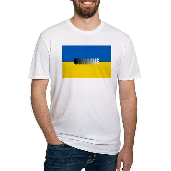 CafePress - National Flag Of ??????? / Ukraine High Qu T Shirt - Fitted T-Shirt, Vintage Fit Soft Cotton Tee
