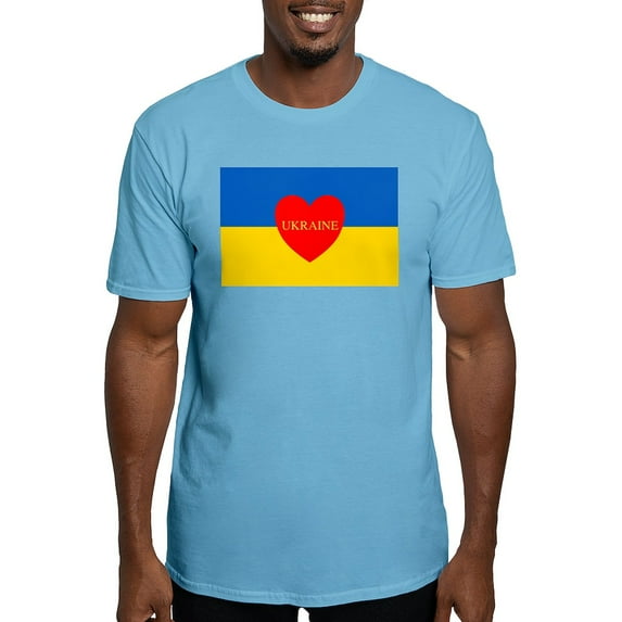 CafePress - National Flag Of ??????? / Ukraine High Qu T Shirt - Fitted T-Shirt, Vintage Fit Soft Cotton Tee