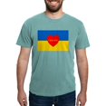 thumbnail image 1 of CafePress - National Flag Of ??????? / Ukraine High Qu T Shirt - Mens Comfort Colors Shirt, 1 of 5