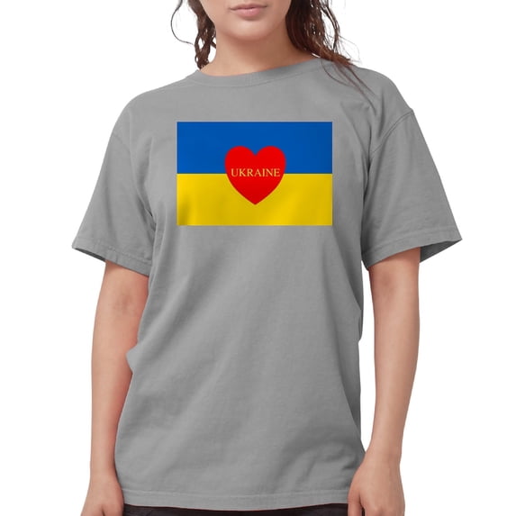 CafePress - National Flag Of ??????? / Ukraine High Qu T Shirt - Womens Comfort Colors® Shirt