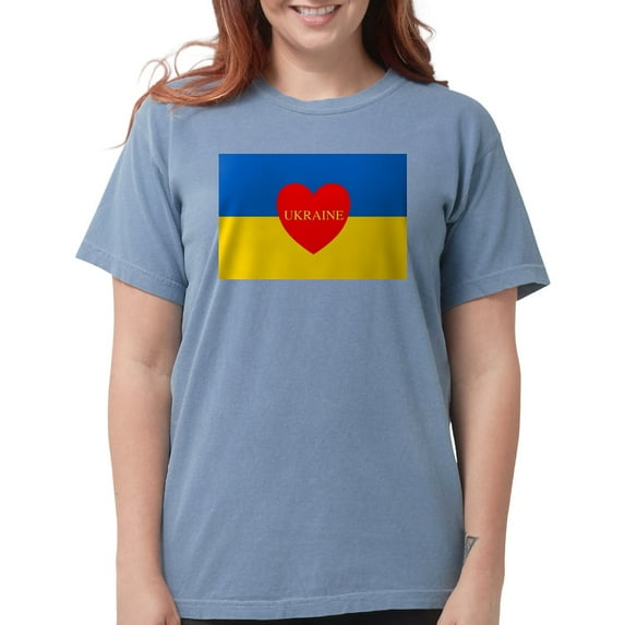 CafePress - National Flag Of ??????? / Ukraine High Qu T Shirt - Womens Comfort Colors® Shirt