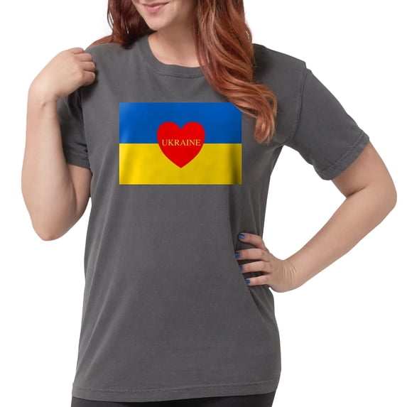 CafePress - National Flag Of ??????? / Ukraine High Qu T Shirt - Womens Comfort Colors® Shirt