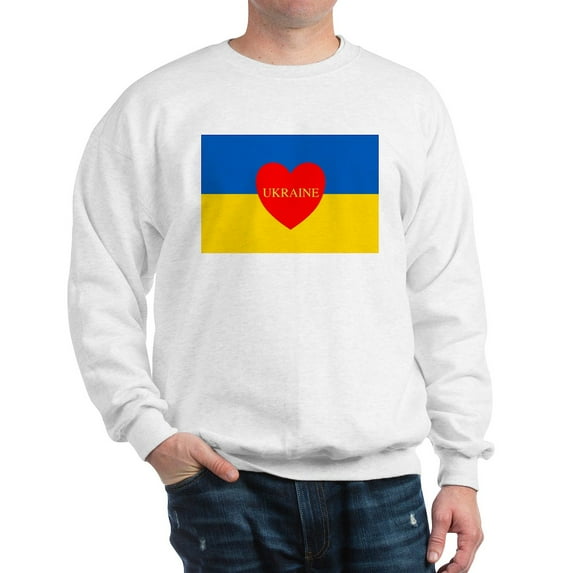 CafePress - National Flag Of ??????? / Ukraine High Sweatshirt - Crew Neck Sweatshirt