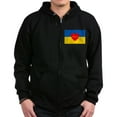 thumbnail image 1 of CafePress - National Flag Of ??????? / Ukraine High Sweatshirt - Zip Hoodie, Classic Hooded Sweatshirt with Metal Zipper, 1 of 4