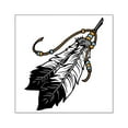 thumbnail image 1 of CafePress - Native American Feathers Sticker - Square Sticker 3" x 3", 1 of 1