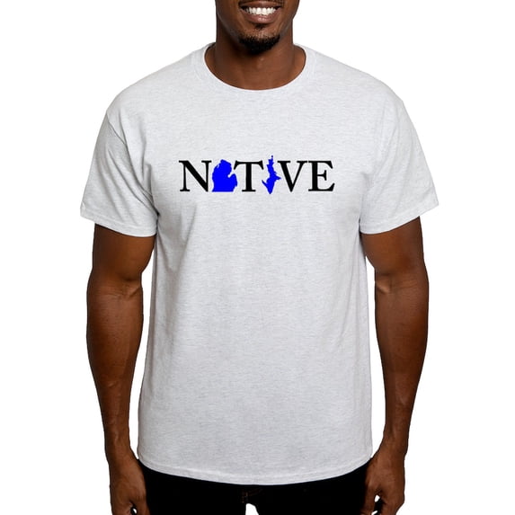 CafePress - Native Michigander T Shirt - Men's Classic Graphic T-Shirt