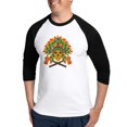 thumbnail image 1 of CafePress - Native Skull Headdress Baseball Jersey - Cotton Baseball Jersey, 3/4 Raglan Sleeve Shirt, 1 of 4