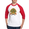 thumbnail image 1 of CafePress - Native Skull Headdress Baseball Jersey - Cotton Baseball Jersey, 3/4 Raglan Sleeve Shirt, 1 of 4