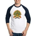 thumbnail image 1 of CafePress - Native Skull Headdress Baseball Jersey - Cotton Baseball Jersey, 3/4 Raglan Sleeve Shirt, 1 of 4