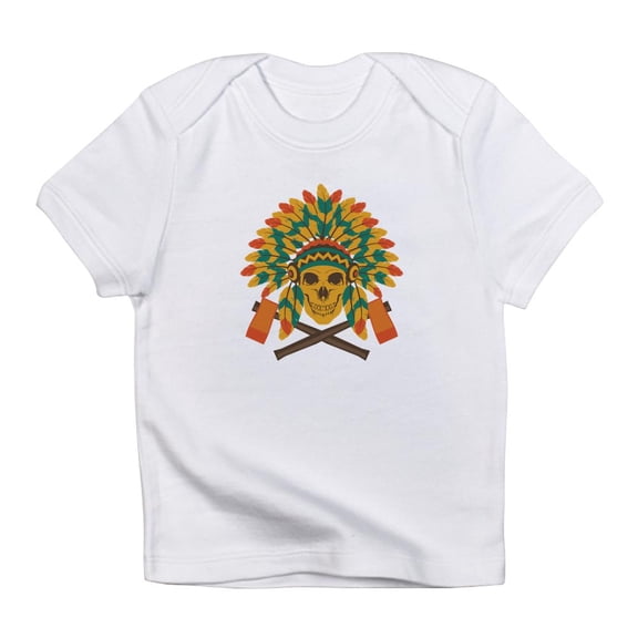CafePress - Native Skull Headdress T Shirt - Infant T-Shirt