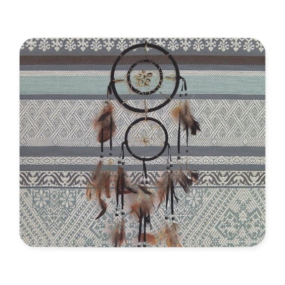 CafePress - Native Tribal Pattern Dream Catcher Mousepad - Non-slip Rubber Mousepad, Gaming Mouse Pad