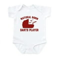 thumbnail image 1 of CafePress - Natural Born Darts Player Infant Bodysuit - Baby Light Bodysuit, Size Newborn - 24 Months, 1 of 4