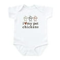 thumbnail image 1 of CafePress - Natural: Love My Pet Chickens Body Suit - Baby Light Bodysuit, Size Newborn - 24 Months, 1 of 4